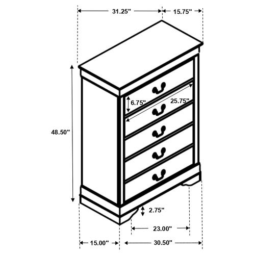 Edgewater 5-Drawer Chest