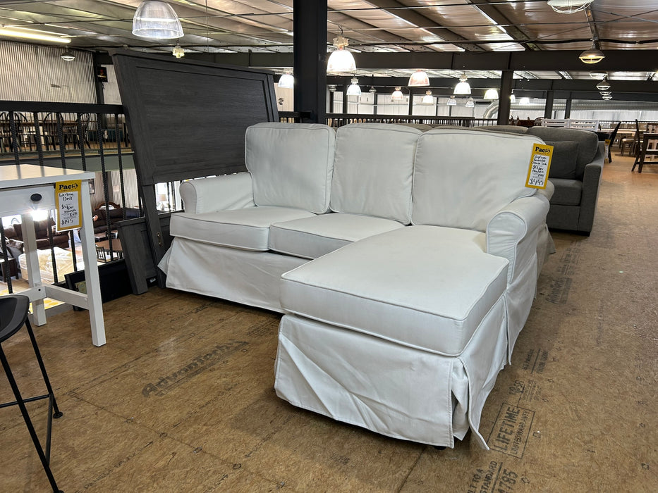 Slipcover Reversible Chaise Sofa