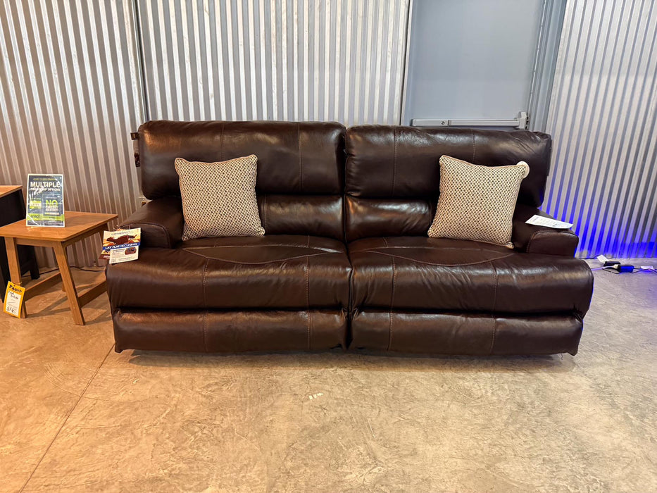 Top Grain Power Reclining Sofa